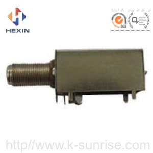 rf connector with metal  shield